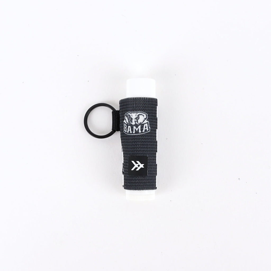 Alabama Black Checker - Chapstick Holder Keychain