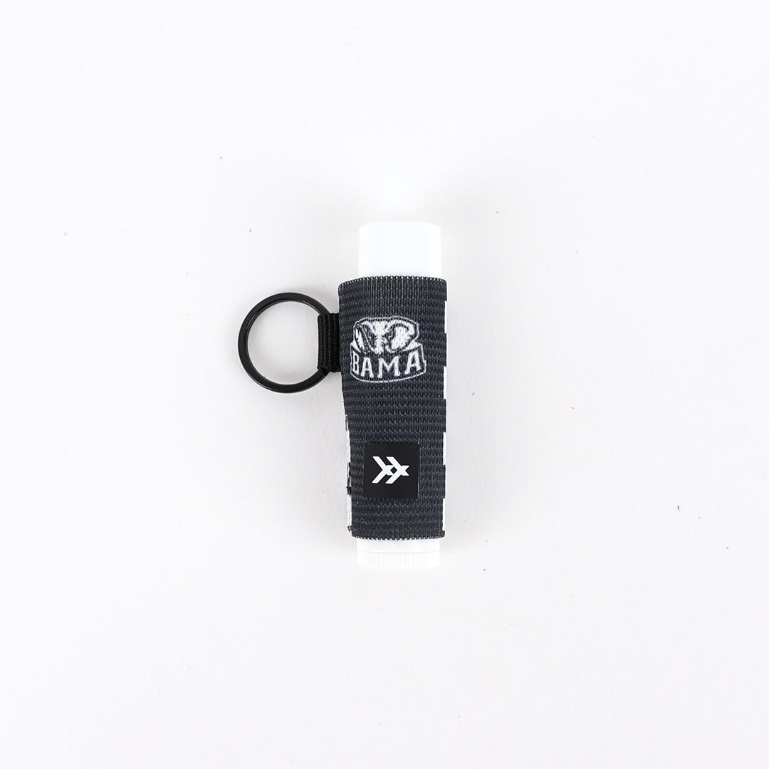Alabama Black Checker - Chapstick Holder Keychain