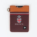 Brown Crest - Vertical Leather Wallet