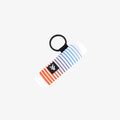 Boise Stripes - Chapstick Holder Keychain