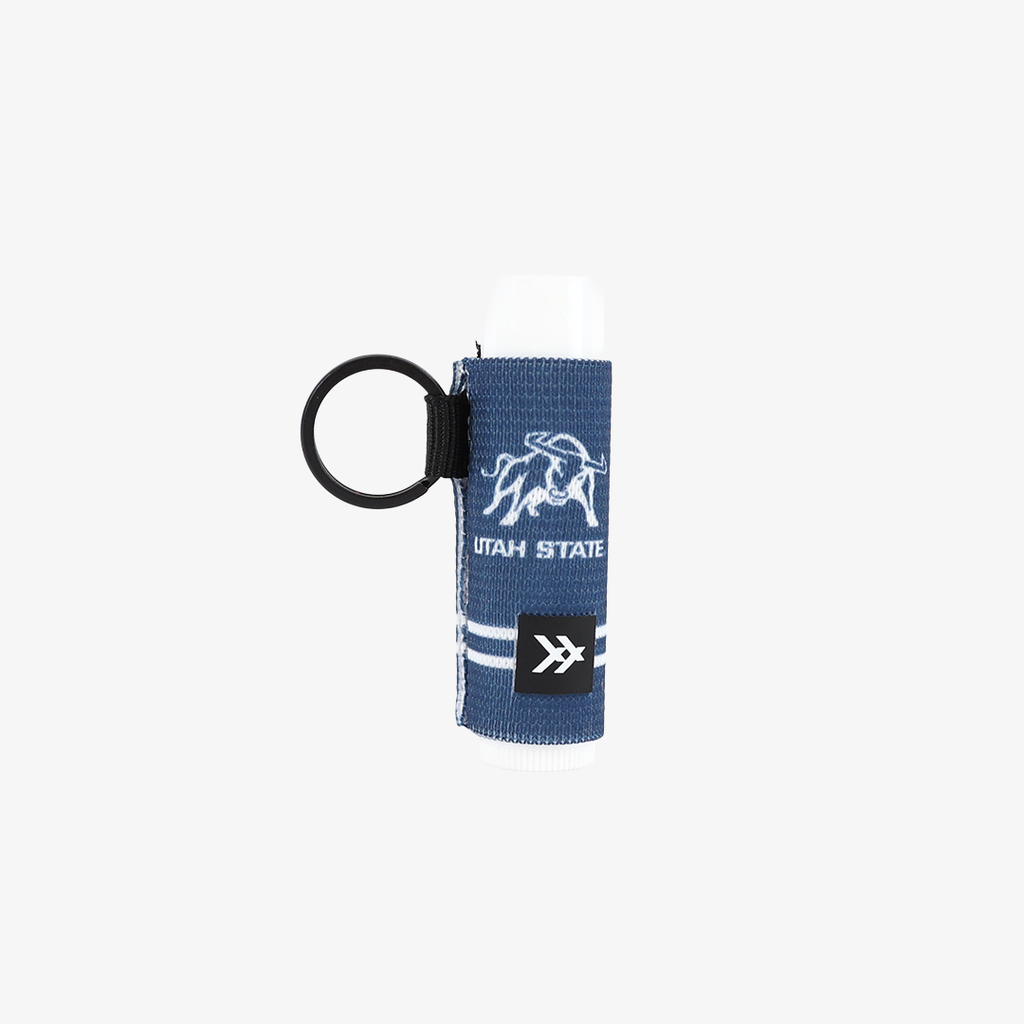 USU Bull - Chapstick Holder Keychain