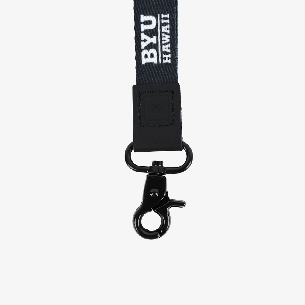 BYUH Black - Wristlet Keychain