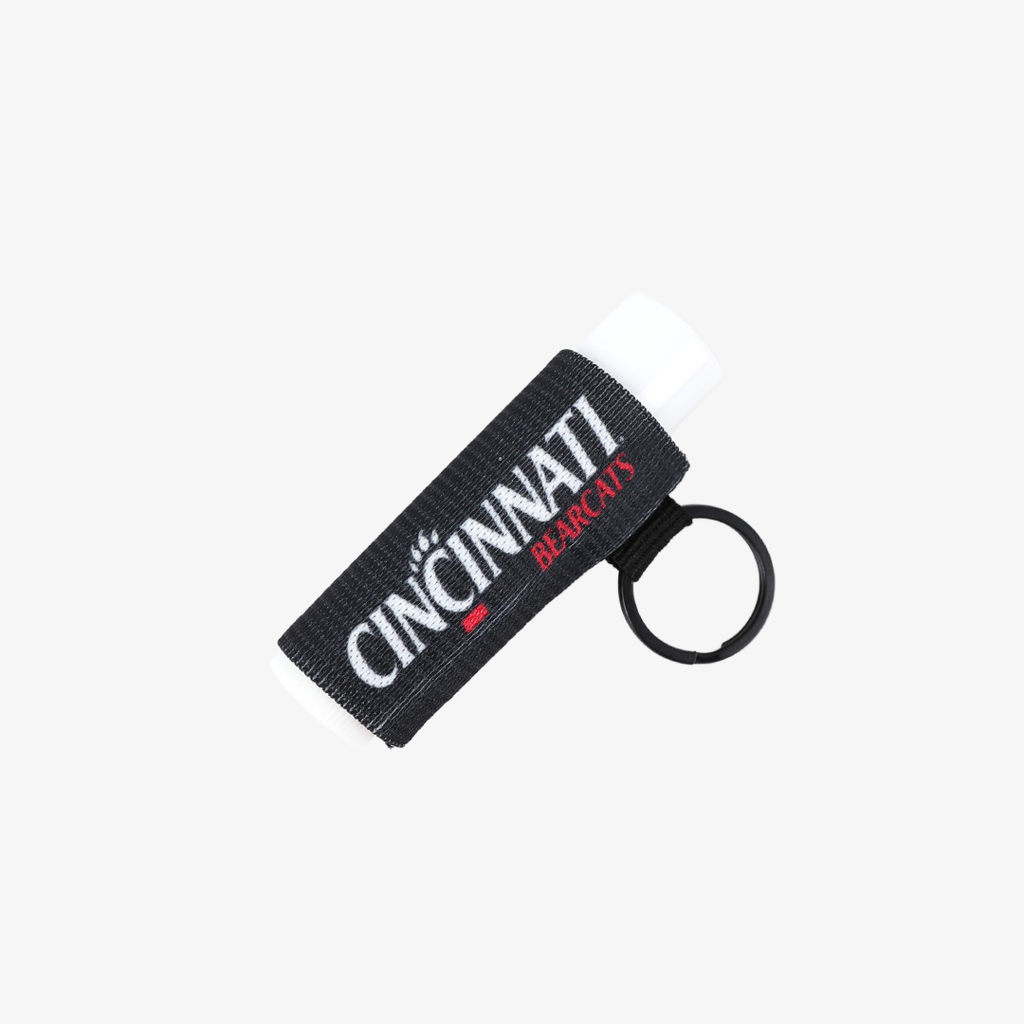 Cincinnati Black Stripes - Chapstick Holder Keychain