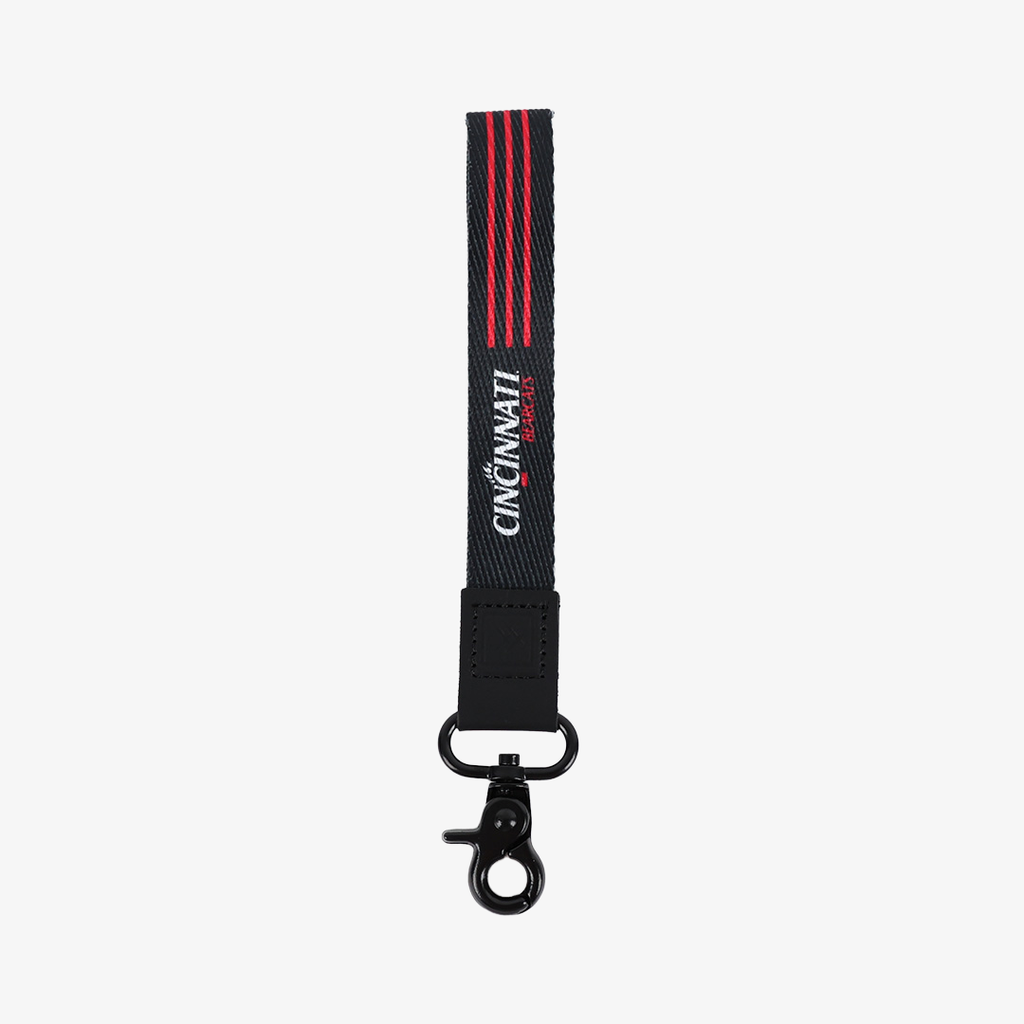 Cincinnati Black Stripes - Wristlet Keychain