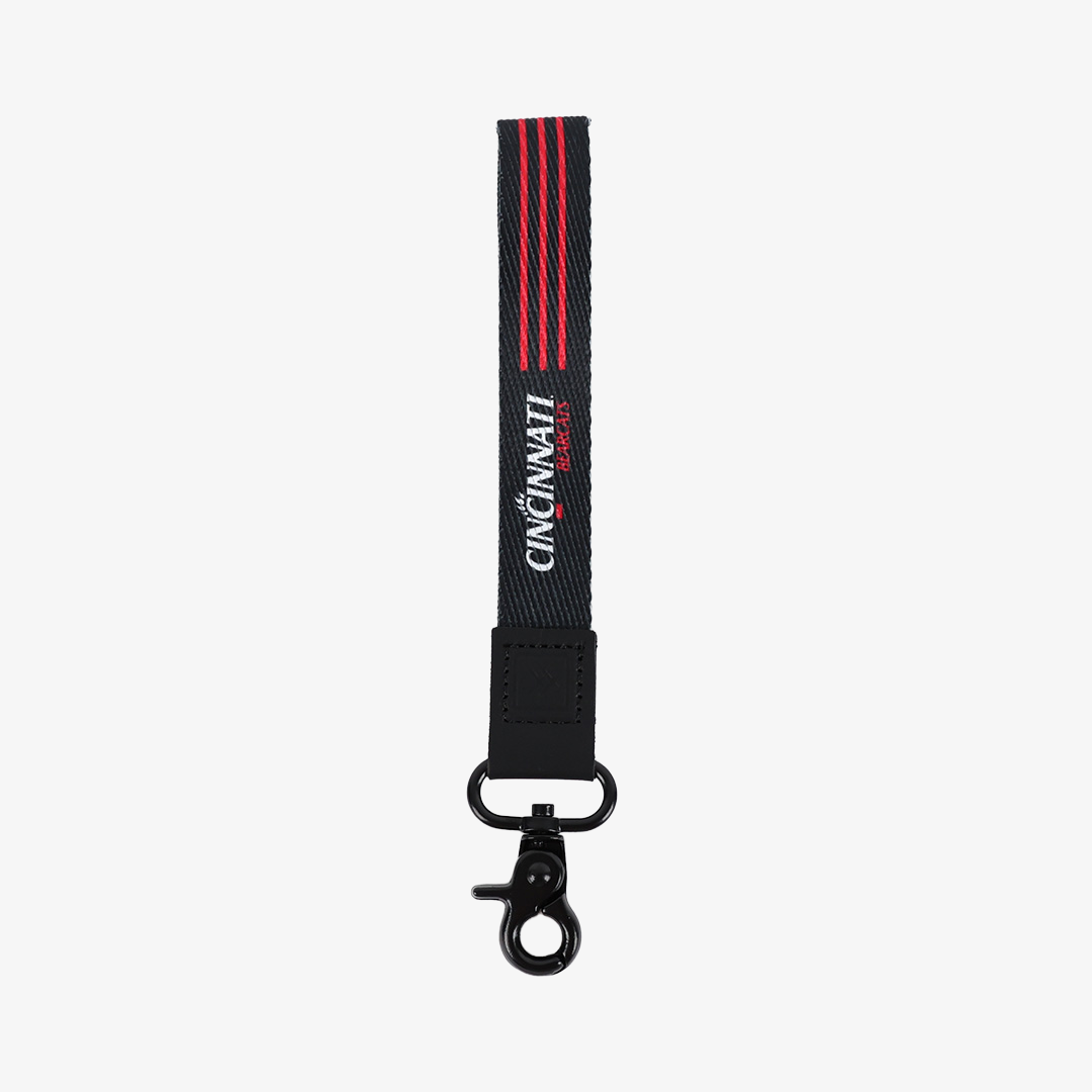 Cincinnati Black Stripes - Wristlet Keychain