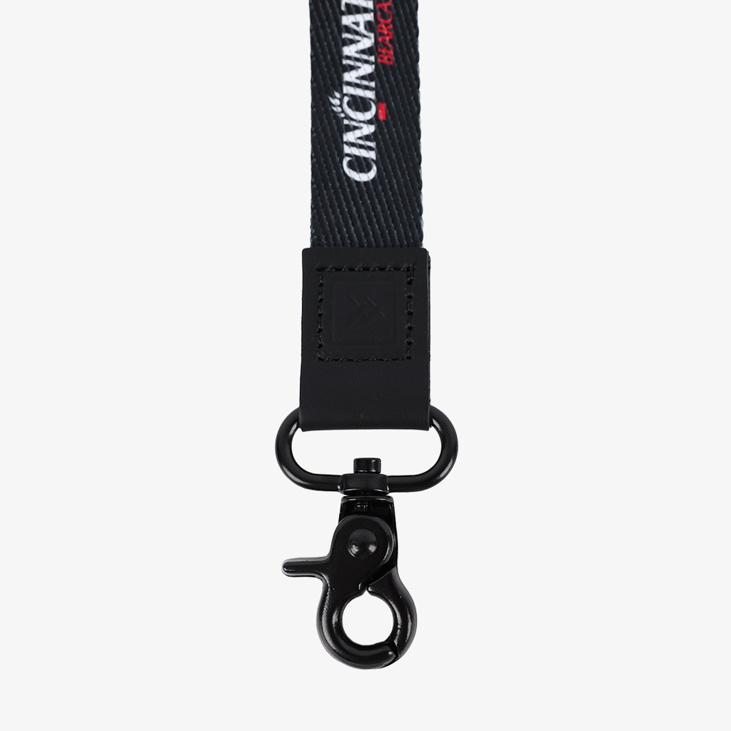 Cincinnati Black Stripes - Wristlet Keychain