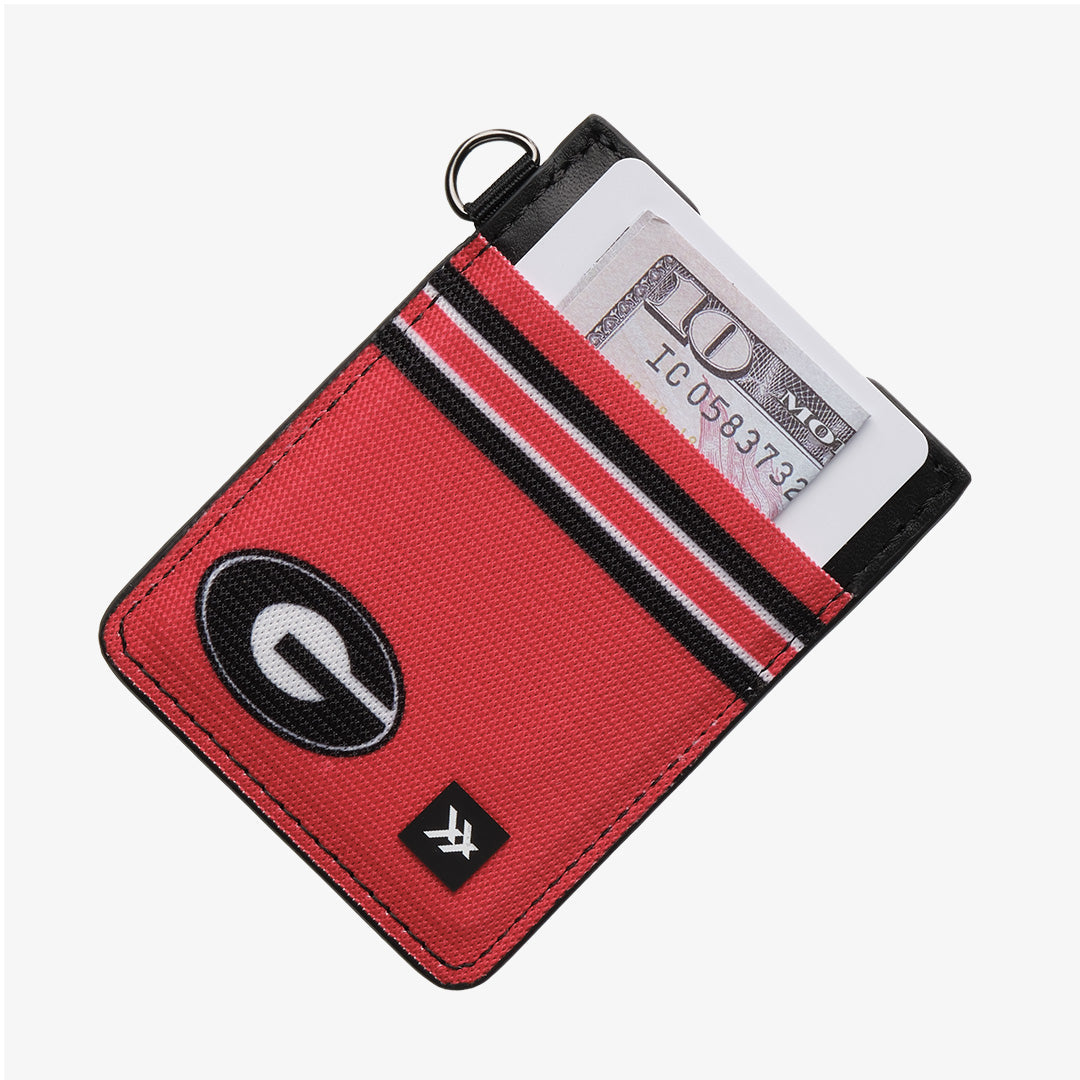 Georgia Red - Vertical Leather Wallet