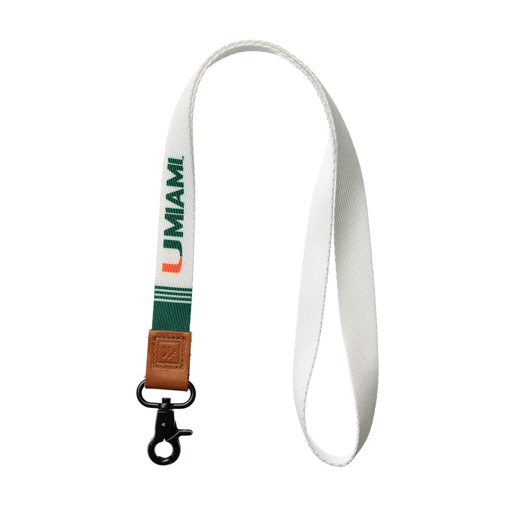 University of Miami White - Neck Lanyard