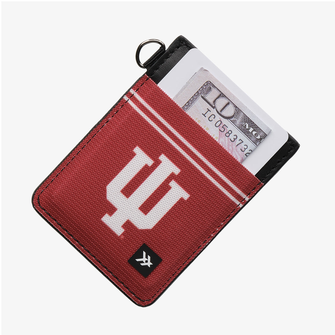 Indiana University Red - Vertical Leather Wallet