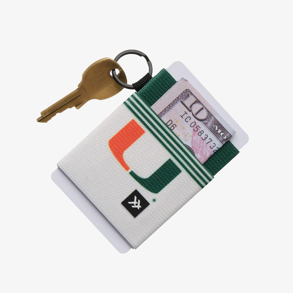 University of Miami White - Elastic Wallet
