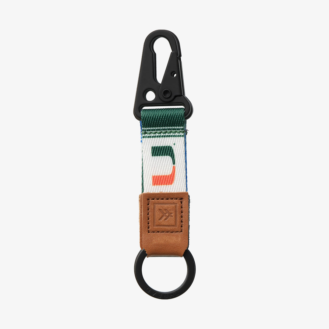 University of Miami White - Keychain Clip