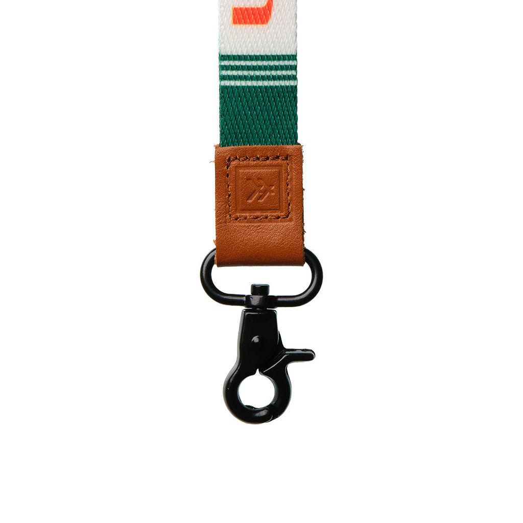 University of Miami White - Wristlet Keychain