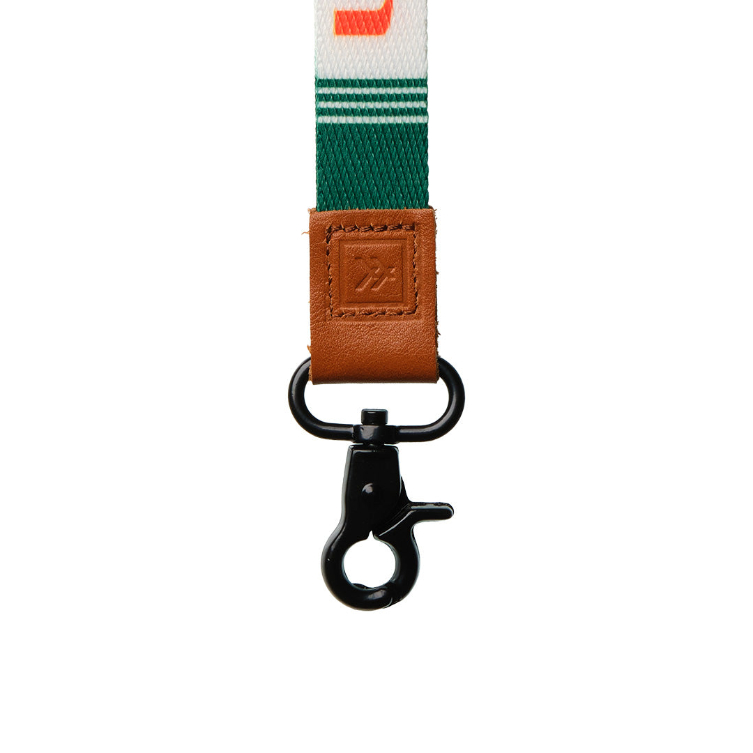 University of Miami White - Wristlet Keychain