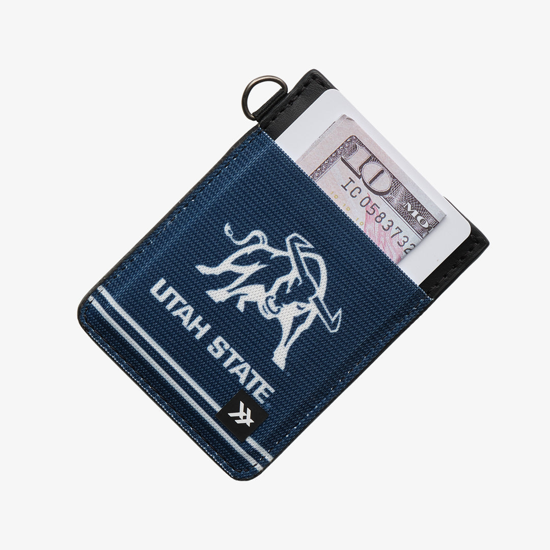 USU Bull - Vertical Leather Wallet