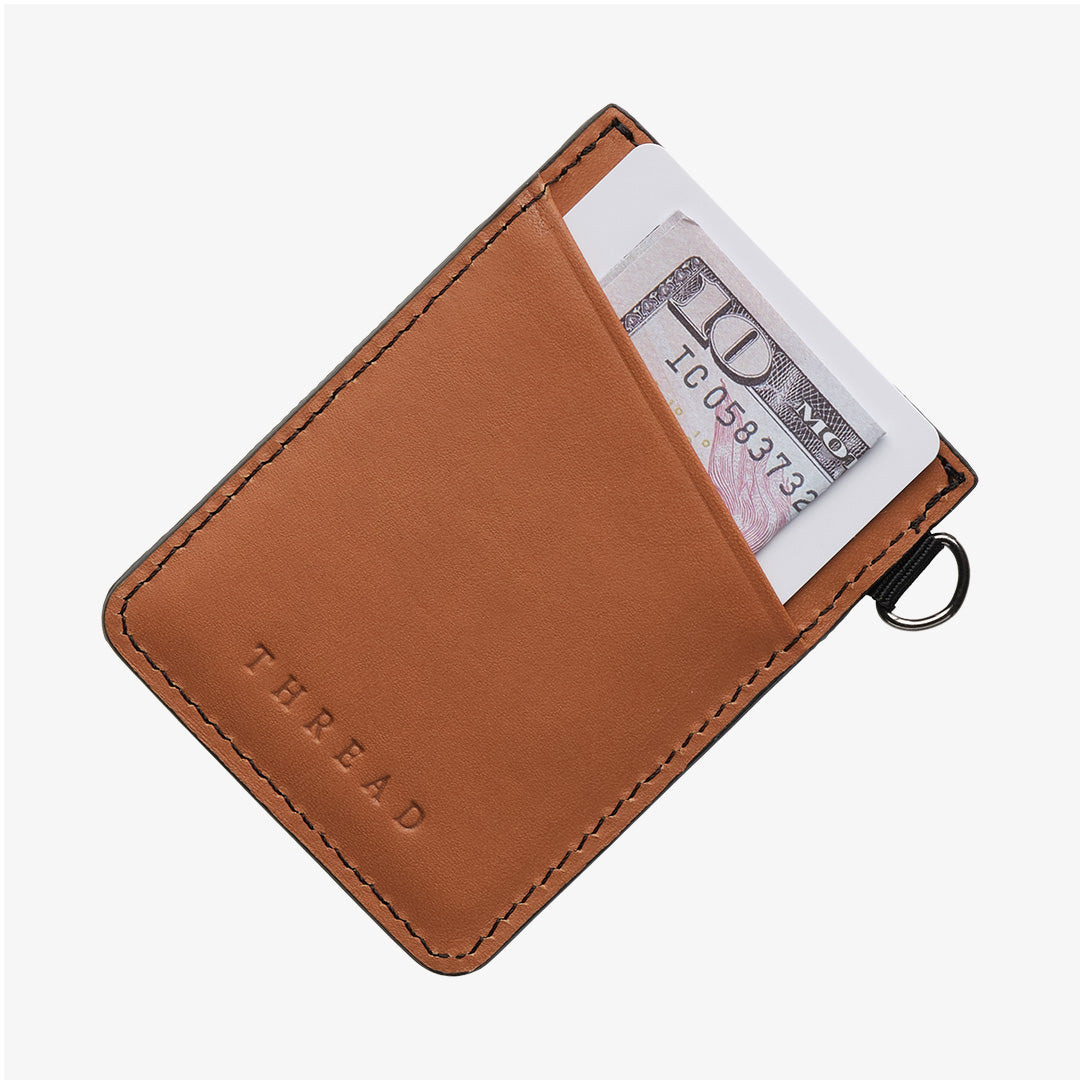 University of Miami White - Vertical Leather Wallet