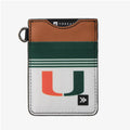 University of Miami White - Vertical Leather Wallet