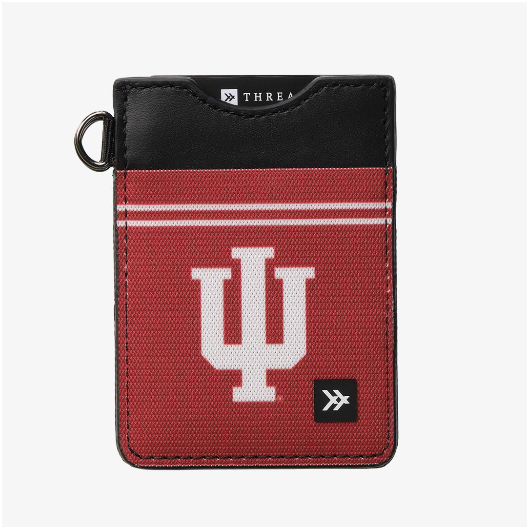 Indiana University Red - Vertical Leather Wallet