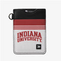 Indiana University White - Vertical Leather Wallet