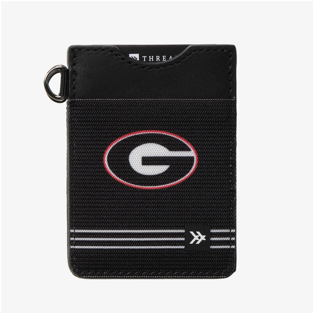 Georgia Black - Vertical Leather Wallet