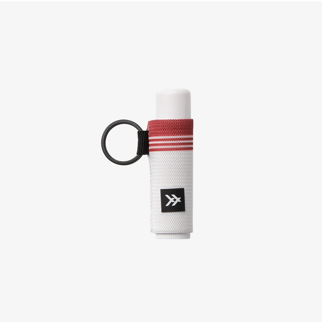 Indiana University White - Chapstick Holder Keychain