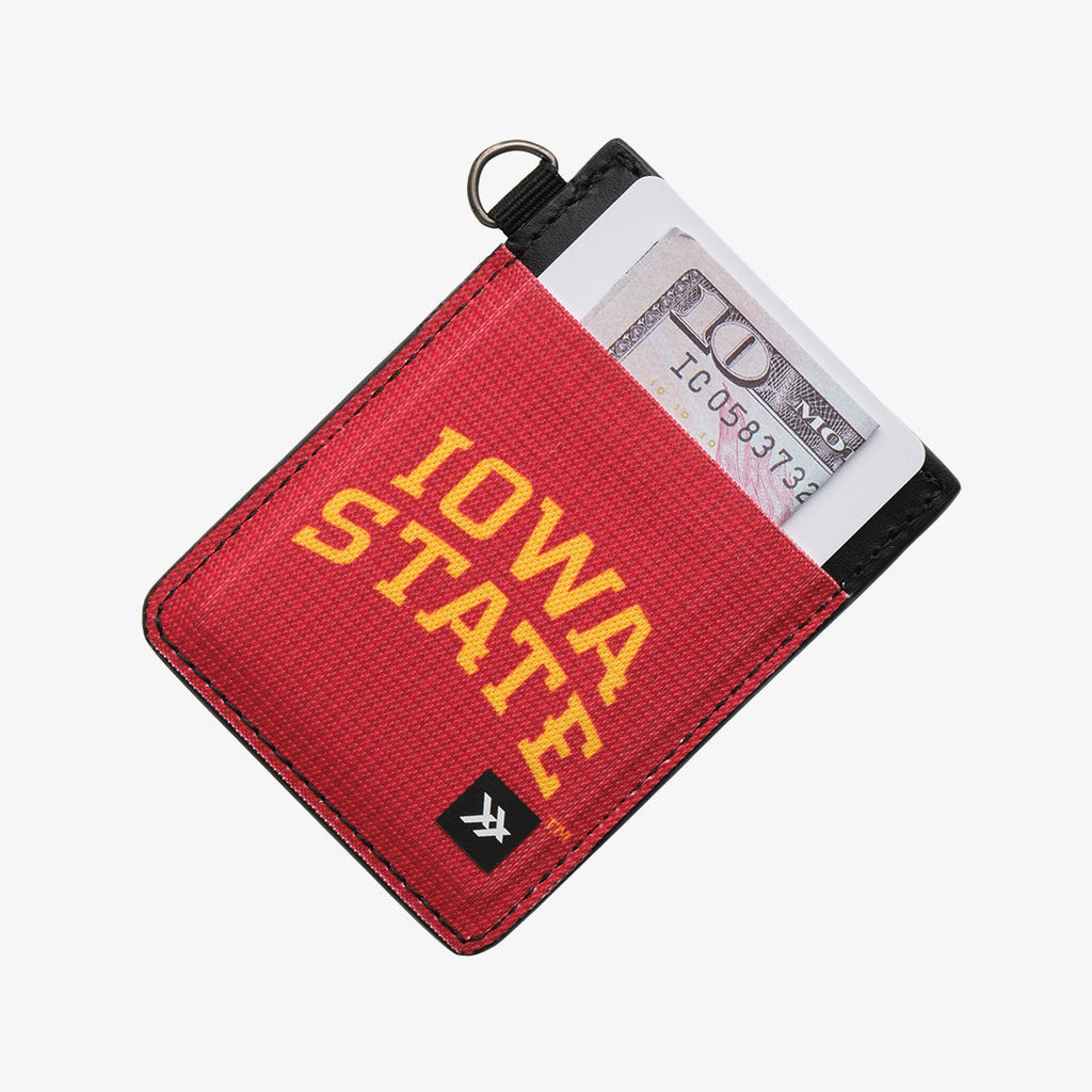 Iowa State Stripes - Vertical Leather Wallet