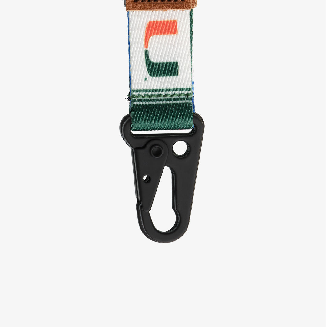 University of Miami White - Keychain Clip