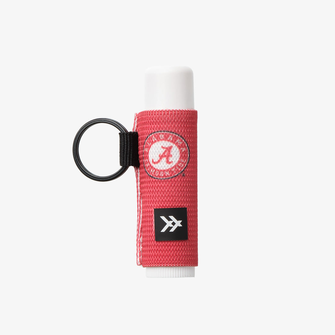 Alabama Crimson Stripe - Chapstick Holder Keychain