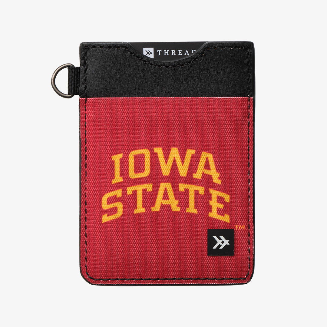Iowa State Stripes - Vertical Leather Wallet