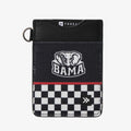 Alabama Black Checker - Vertical Leather Wallet
