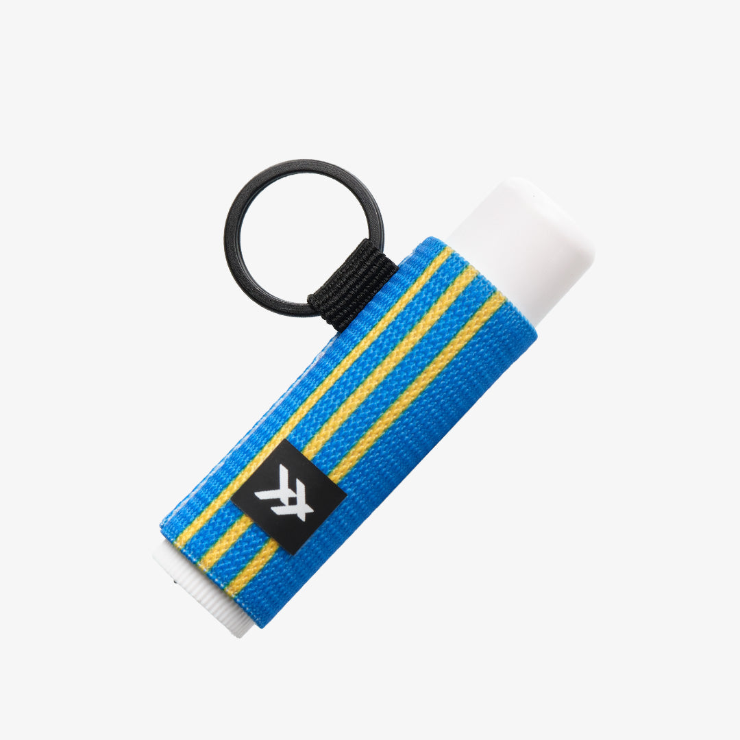 Kansas Stripe - Chapstick Holder Keychain
