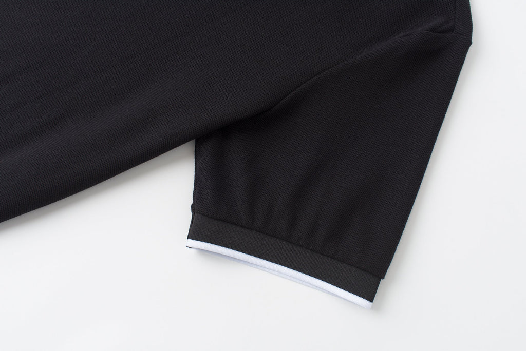 Vanguard Zip Polo Black