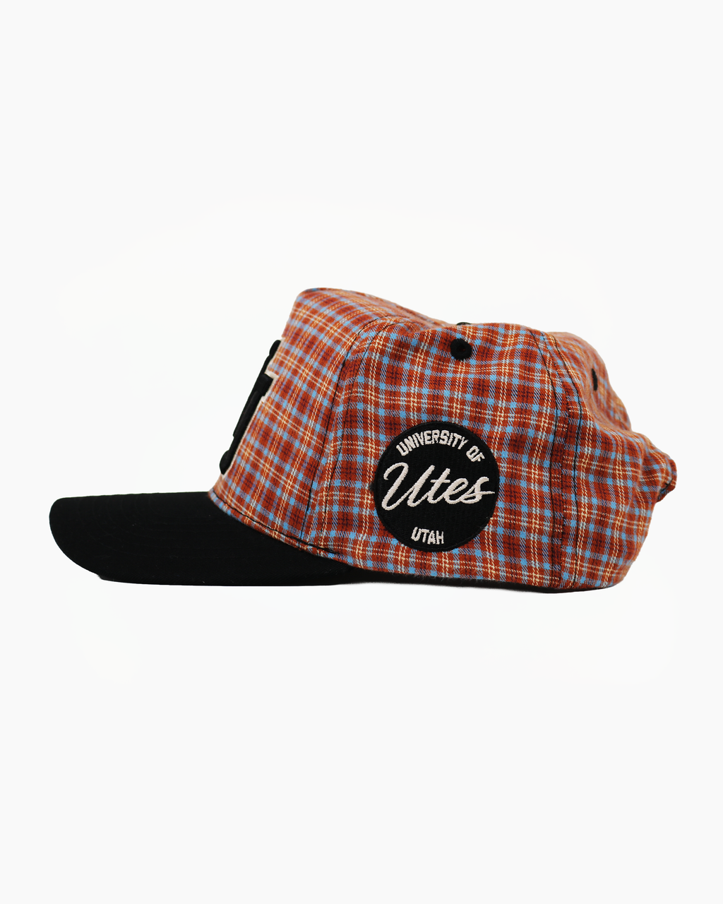 UofU Unstructured Hat Plaid Flannel