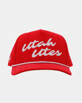 UofU Unstructured Rope Hat Red UTES