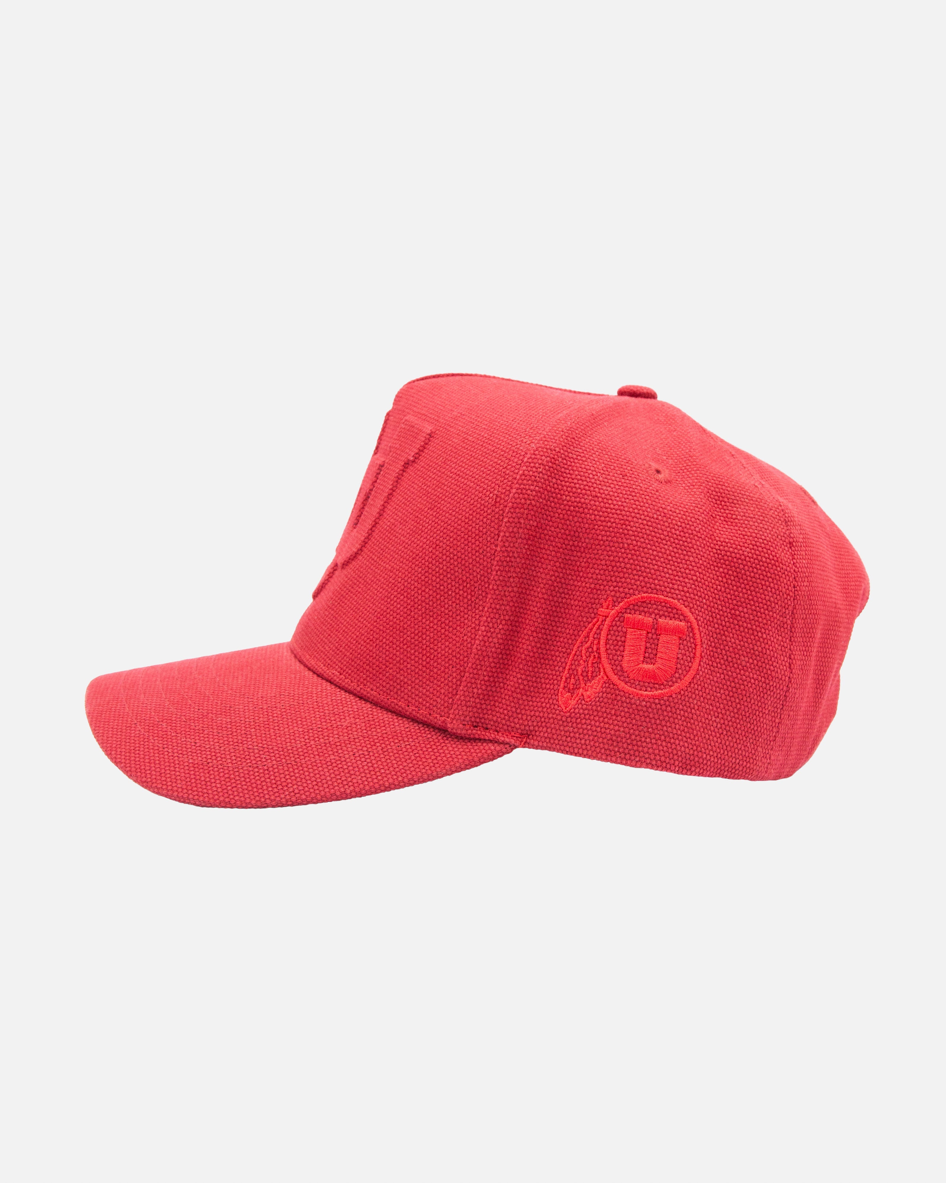 UofU Fade Duck Canv Hat Red