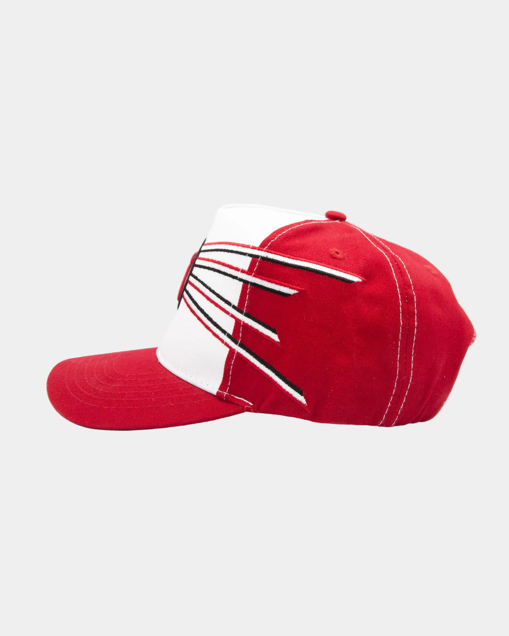 UofU Fade Hat RedWht Stripe Uniform Hat Utes