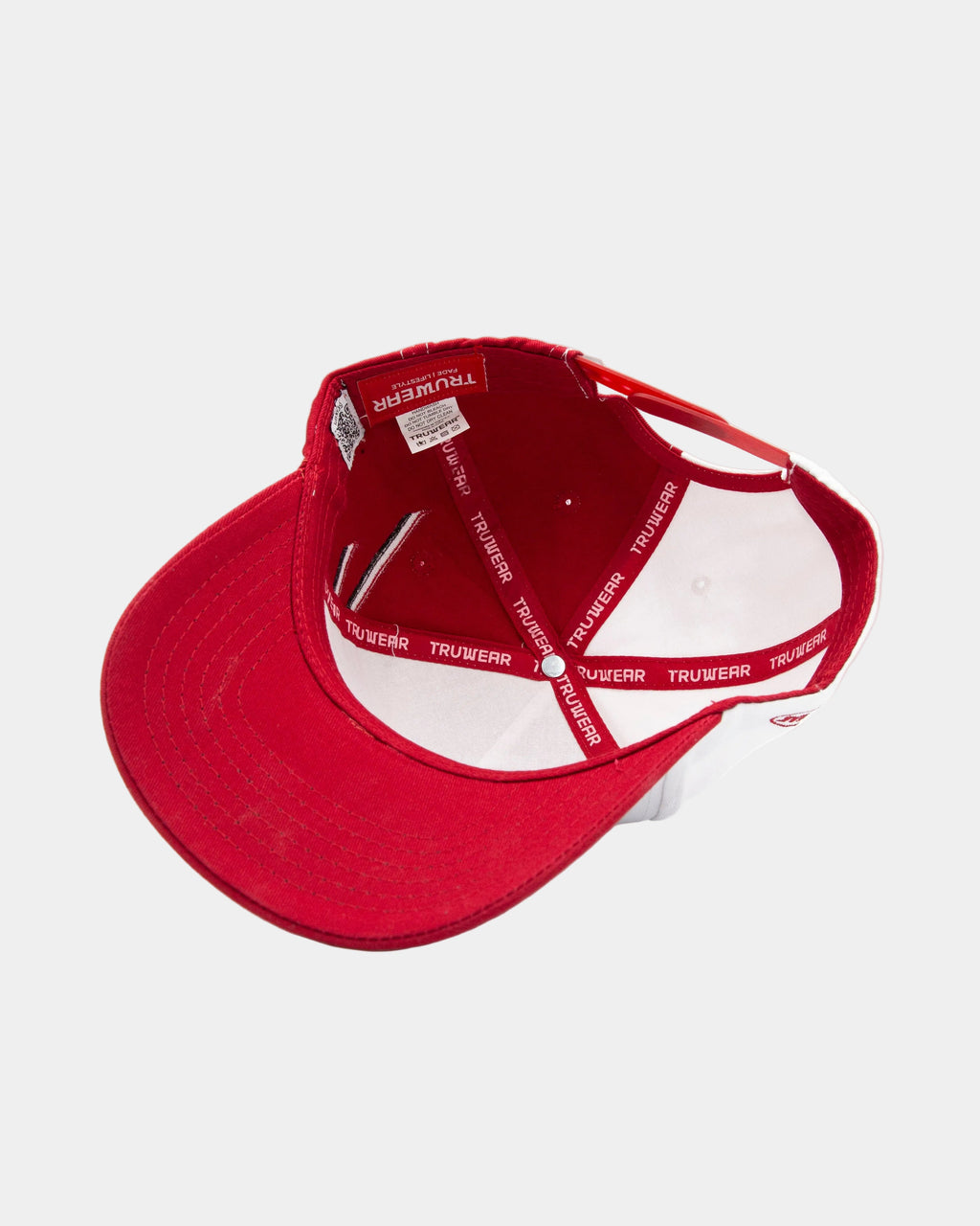 UofU Fade Hat RedWht Stripe Uniform Hat Utes