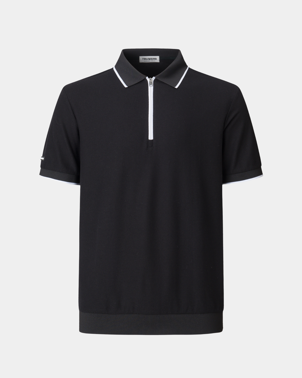 Vanguard Zip Polo Black
