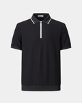Vanguard Zip Polo Black