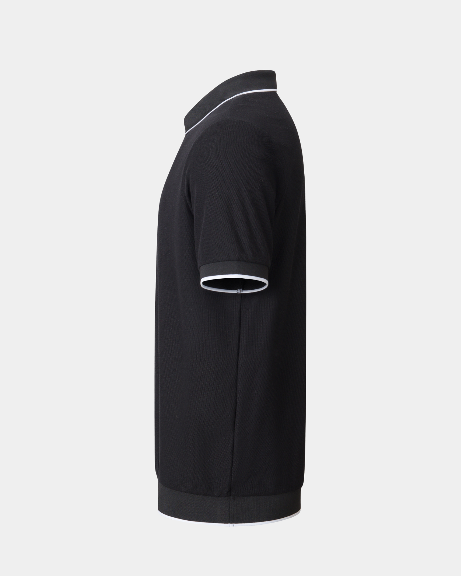 Vanguard Zip Polo Black