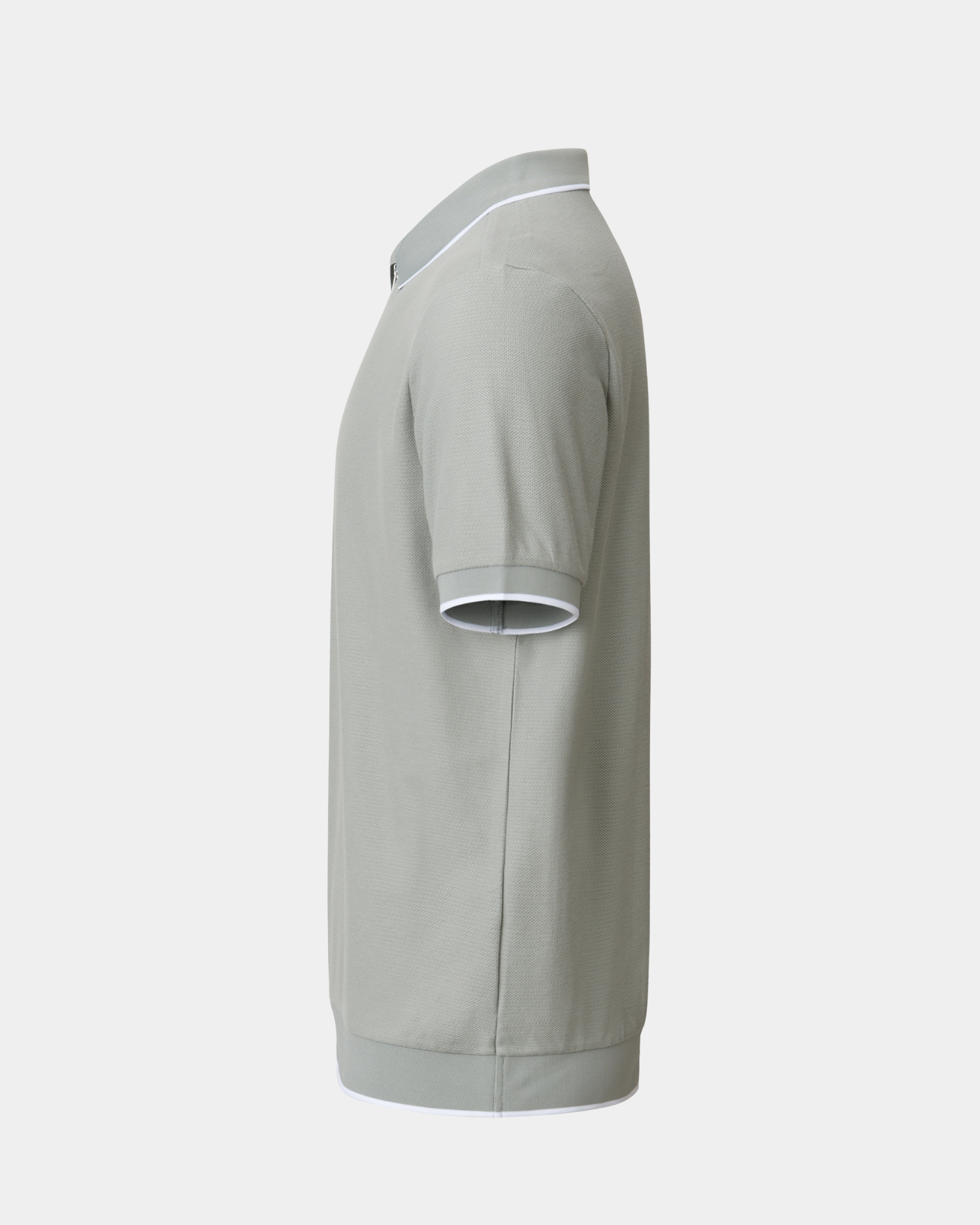 Vanguard Zip Polo Slate Green