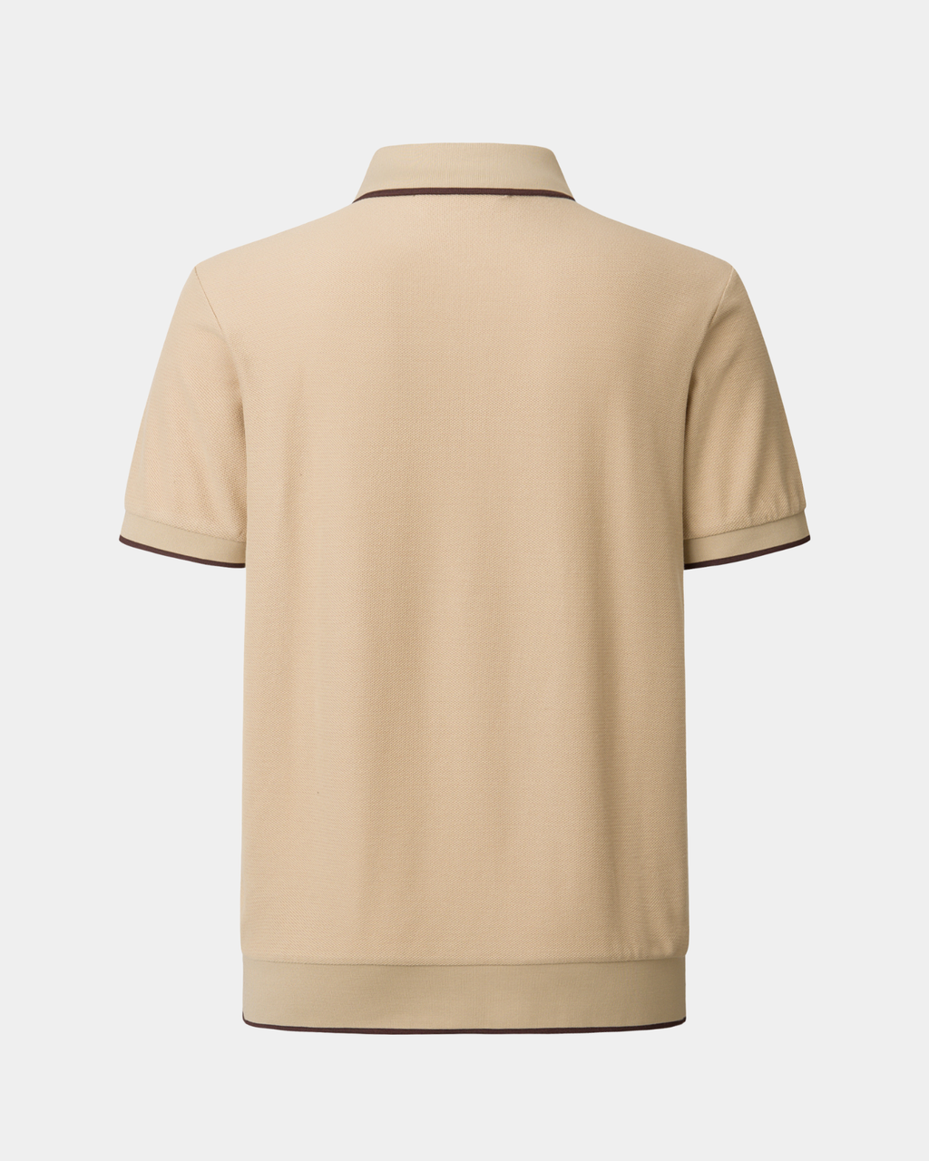Vanguard Zip Polo Tan
