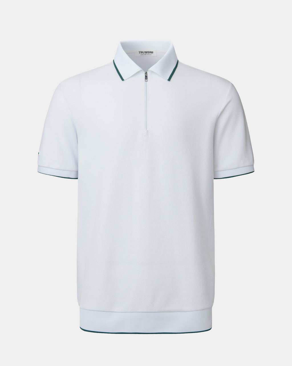 Vanguard Zip Polo White