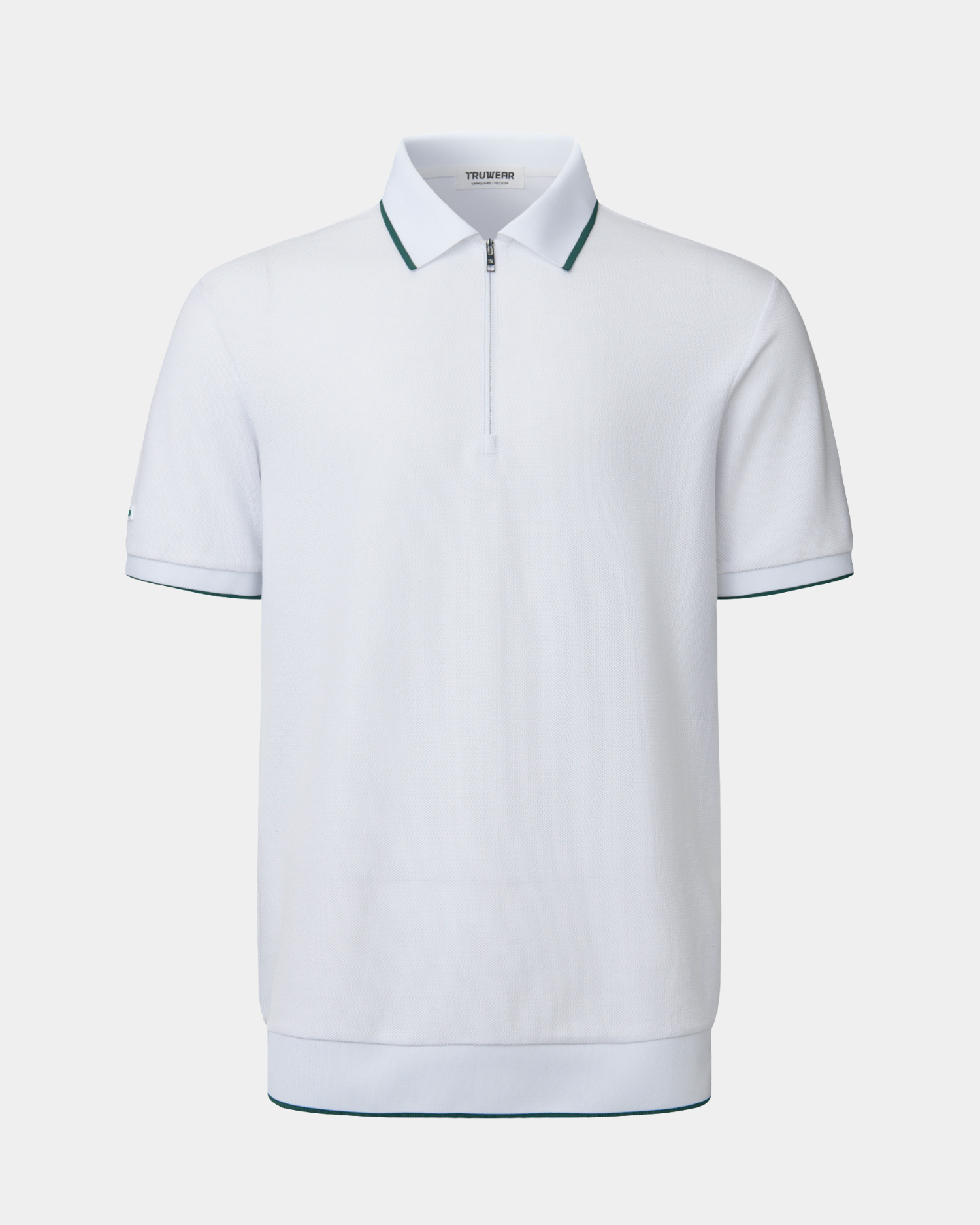 Vanguard Zip Polo White