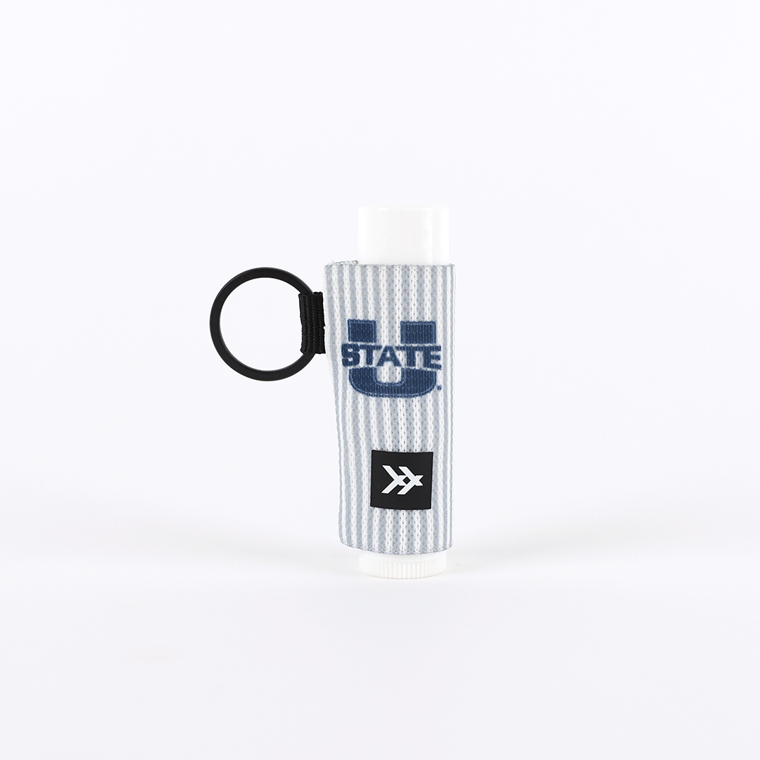 USU A - Chapstick Holder Keychain
